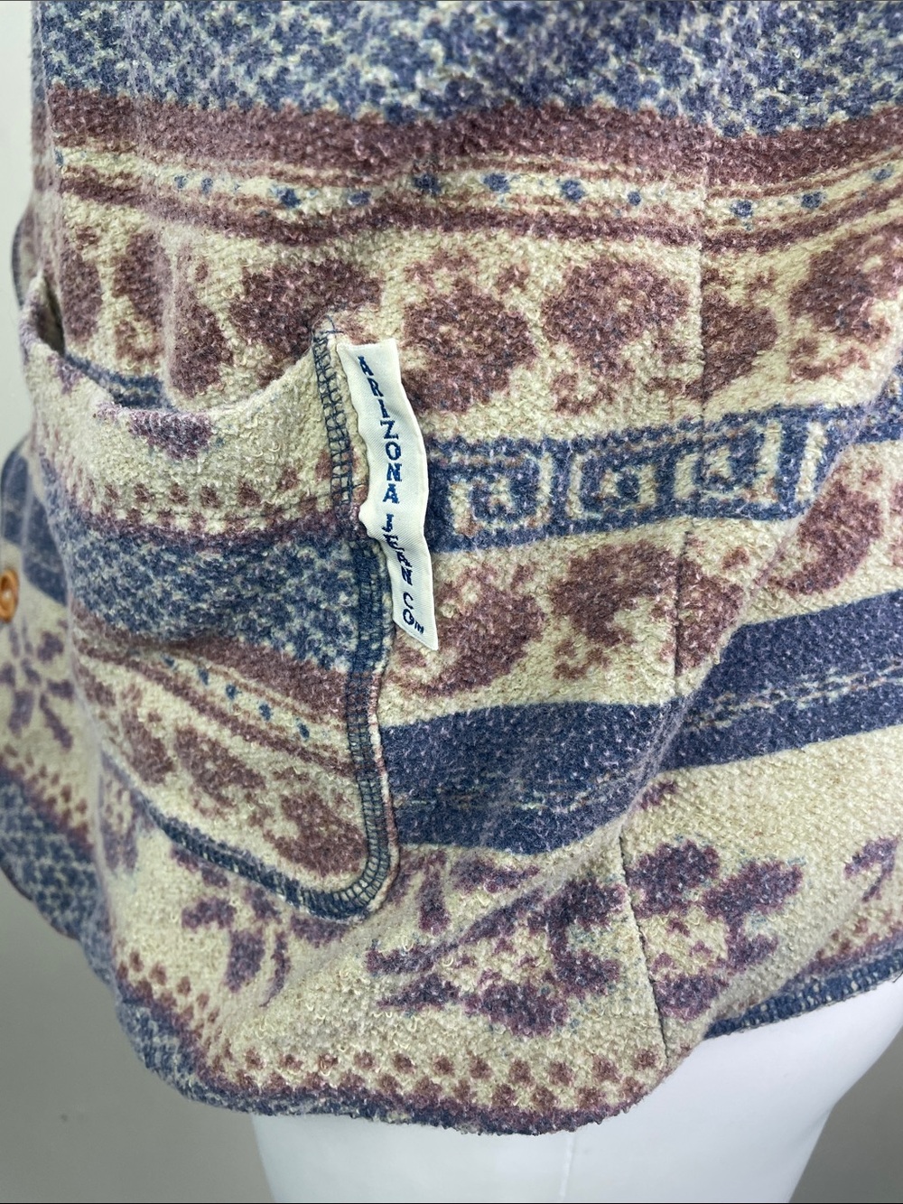 Vintage Arizona Jean Co Reversible Vest Button Front - Picture 14 of 16
